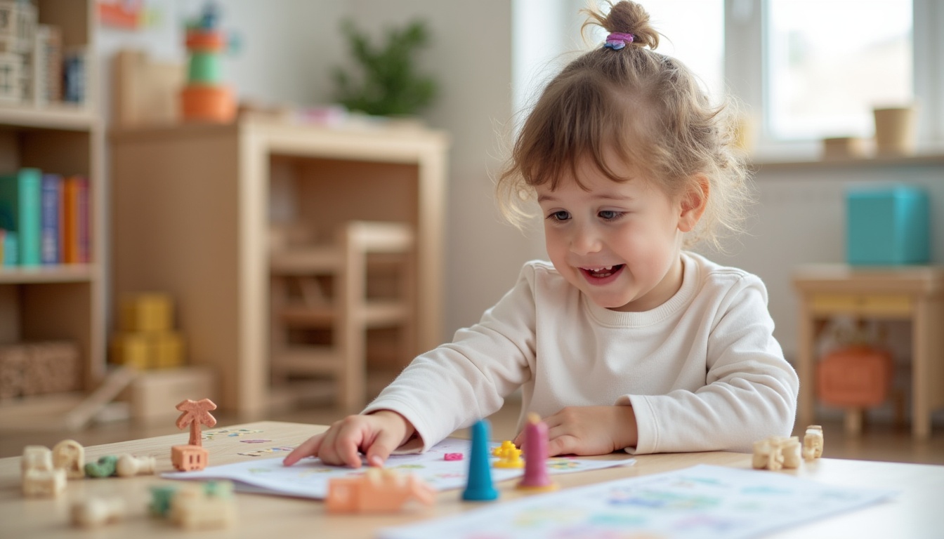 Un grup de copii fericiți într-un mediu Montessori Cluj, explorând materiale educaționale
